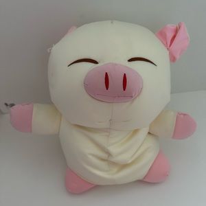Pig Toy Plushy Stuff Animal with Foam Beads Stuffing